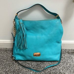 Turquoise, Michael Kors, Crossbody/ tote bag